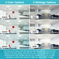 thumbnail image 2 of Luxrite 2x2 FT LED Flat Panel Light, 30/35/40W, 3 CCT 4000K-6500K, 3750/4375/5000 Lumens, 0-10V Dimmable, ETL DLC 2-Pack, 2 of 7