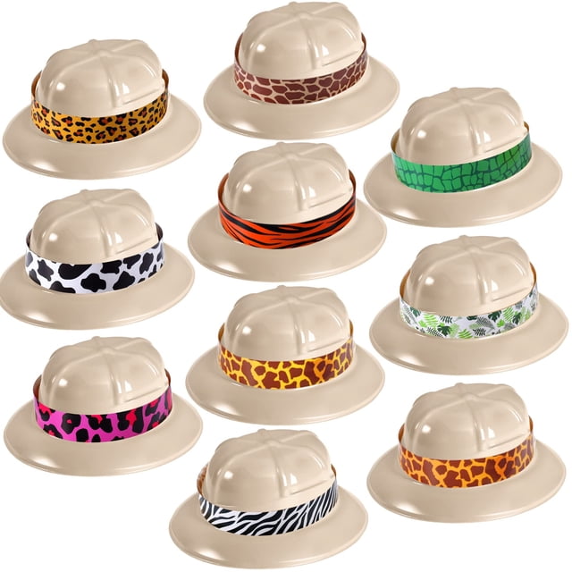 Gorro Party Supplies Haysandy Safari para niños con pegatinas, 30 unidades