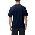 thumbnail image 4 of Weilanxin Swim Shirts Short Sleeve for Men Quick Dry Running UPF50+ Sun Protection Rash Guard Top NavyBlue S, 4 of 9