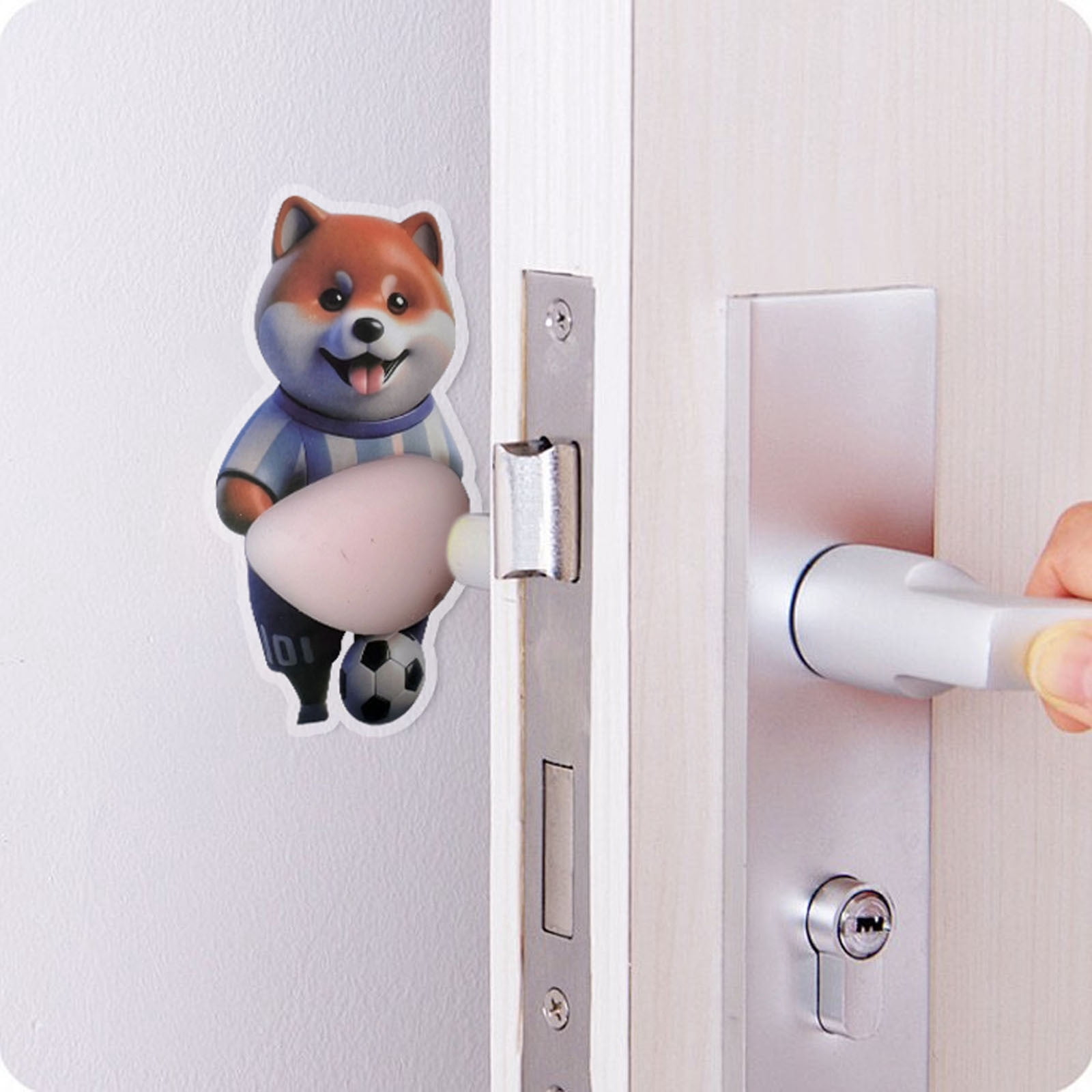 20 Pcs 3D Shiba Inu Dog Belly Stickers, Super Soft Silicone Anti-Collision Stickers, Cute Dog Belly Sticker as Car Door Protector, Table Edge Protector & Cute Decor Sticker for Home and Car