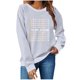 thumbnail image 2 of Uootdi 100 Days of School Long Sleeve Shirts for Women Womens Teacher Graphic Tops Happy 100 Days of School Sweatshirt Gift, 2 of 6