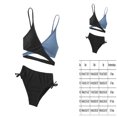 thumbnail image 5 of Girls Bathing Suit Color-Block Bikini Sets Girls Two Piece Swimsuits Swimwear Size 5-6 Years, 5 of 6