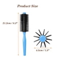 thumbnail image 5 of Uxcell Lady Plastic Hairstyle Wavy Curly Hair Care Comb Roll Round Brush Black Blue, 5 of 7