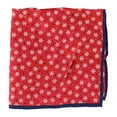 thumbnail image 1 of Club Room Mens Snowflake Pocket Square, Red, One Size, 1 of 1