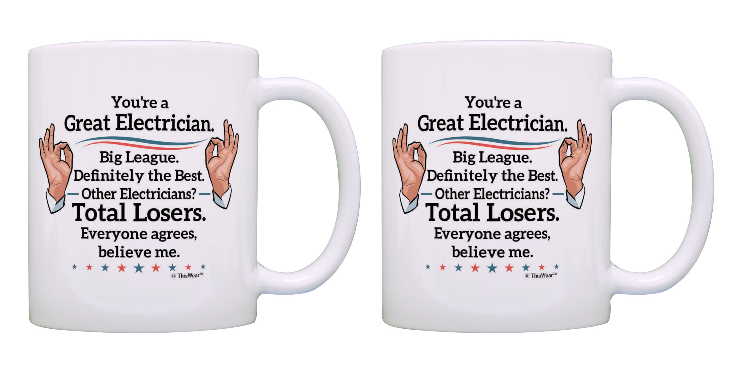 If You Love An Electrician, Raise Your Glass. If Not, Raise Your Standards.  Funny Novelty Coffee & Tea Mug, And Accessories For A Master Electrician  Dad, Husband & Other Men Electricians (15oz) -