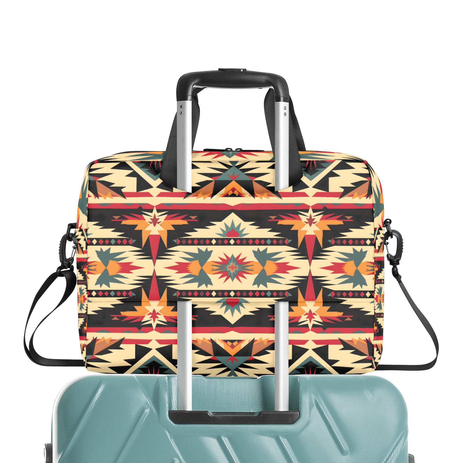 Herdesigns Aztec American Boho Western Laptop Bag for Women Men, Computer Case Briefcase Messenger Bags, 15-15.6 inch Laptop Sleeve Shoulder Bag