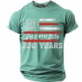 thumbnail image 2 of Hiijoy Boys Independence Day Tshirt Short Sleeve Crew Neck T Shirt Summer Tee, Sizes 4-5, 2 of 3
