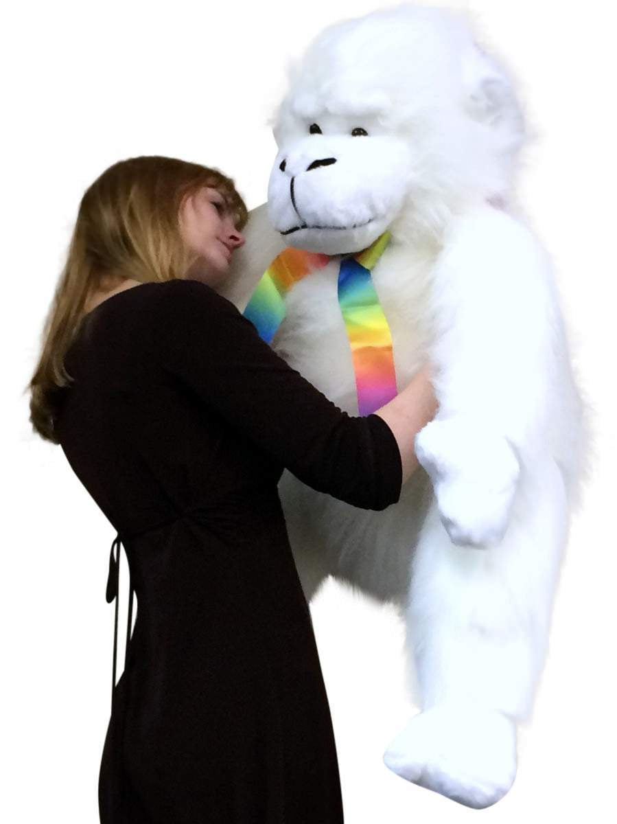 white gorilla stuffed animal