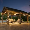thumbnail image 2 of Dateyes 12' x 16' Outdoor Wood Gazebo, Hardtop Gazebo Permanent Wooden Pavilion with Galvanized Steel Gable Roof, for Patio, Garden, Deck, Cedar Wood, 2 of 6