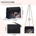 thumbnail image 7 of KUIFORTI Purple Hummingbird Leather Crossbody Bags Soft Portability Medium Flap Crossbody Handbag with Chain Strap Trendy Shoulder Bag for Women for Work Shopping, 7 of 7