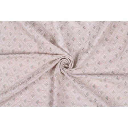 TRILOKI Multicolor Poly Satin Embroidery DIY Arts & Crafts Sewing Wedding Dress Crafts Inches 56 48 Work By The Yard