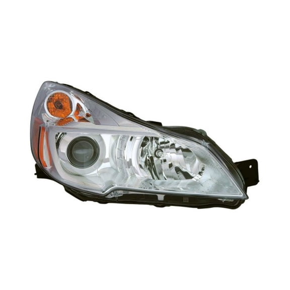 CarLights360: For Subaru Outback Headlight Assembly 2013 2014 Passenger Side Chrome DOT Certified For SU2503143