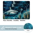thumbnail image 2 of Shark Polyester Chair Rug Mat, Non-Slip and Machine Washable Area Rugs, 2 of 6