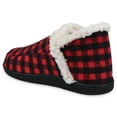 thumbnail image 4 of Gaahuu womens buffalo check memory foam ankle slipper boot, 4 of 5