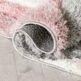 thumbnail image 6 of Well Woven Rami Blush & Gold Abstract Geometric 3D Textured Shag Area Rug 9x13 (9'3" x 12'6"), 6 of 7