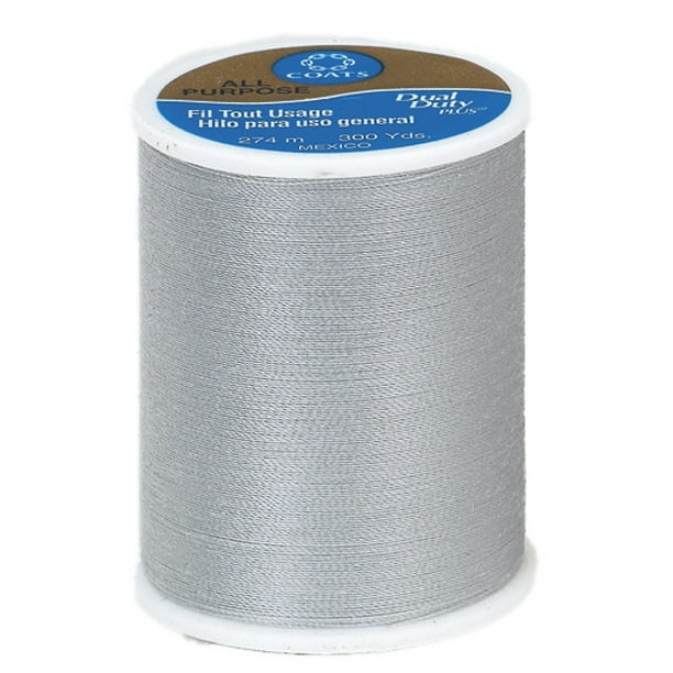 Coats & Clark All Purpose Dark Silver Thread, 300 Yd.