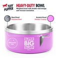 thumbnail image 2 of Dog Bowl Tuff Pupper de acero inoxidable aislante de alta resistencia, 2 of 8