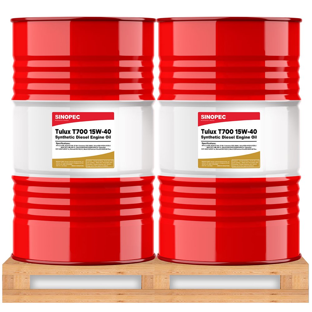 Sinopec 15W40 T700 CK4 Synthetic Diesel Engine Oil 55 Gallon Drum (2
