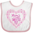 thumbnail image 3 of Inktastic Mimi's Sweetie Pie with Pink Hearts Boys or Girls Baby Bib, 3 of 4