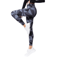 thumbnail image 2 of Women's Geometric/Art Printed Activewear Leggings - Geo Black/ Dark Gary, S, 2 of 5