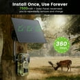 thumbnail image 6 of 3 Pack Solar Trail Camera, 4G Cellular Hunting Camera, 2K Video, Motion Activated 0.2s Trigger, Night Vision Game Cam, Built-in eSIM, Outdoor Wildlife Monitoring (2K Live), 6 of 7