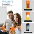 thumbnail image 3 of ELEHOLD for Samsung Galaxy S21+ / S21 Plus Case Compatible with MagSafe, Gradient TPU Shockproof Non-Slip Protective Slim Cover with Camera Lens Protector 6.6 Inch,Orange Yellow, 3 of 5