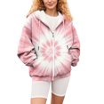 thumbnail image 6 of kaondbfi Hoodied Sweatshirts for Graceful Women Activewear Hooded Zip for Jacket Coat Printed Fall Sweatshirt Outwear with Pockets Womens Summer Fall Fashion Tops, 6 of 7