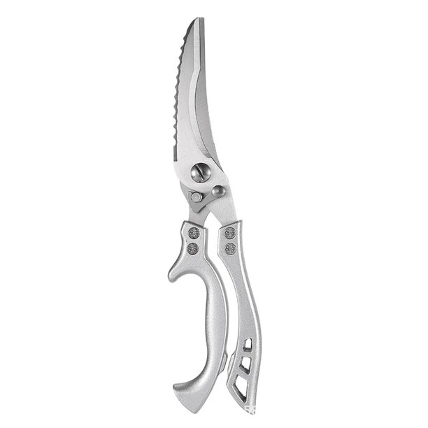 Tijeras de cocina profesionales de acero inoxidable, tijeras de cocina multifunción, grandes y resistentes, afiladas, para cortar aves de corral, para hierbas, pizza, pescado, carne, pollo, verduras TUNC Sencillez