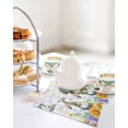 thumbnail image 4 of Easter Kitchen Dish Towels for Drying Dishes Set of 4, Cute Rabbits Eggs Floral Butterflies Colorful Plaid Waffle Weave Microfiber Hand Tea Bathroom Towels Quick Dry & Absorbent Towel 12x12, 4 of 7