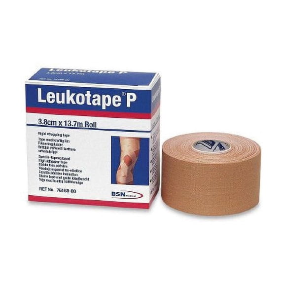 Leukotape P Orthopedic Corrective Tape Porous Rayon / Zinc Oxide 1-1/2 Inch X 15 Yard Beige NonSterile, 76168 - EACH