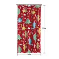 thumbnail image 5 of Red Cartoon Dinosaurs Arrows Pattern Shower Curtain 36"x72" ,Bathroom Decorative Shower Curtains Set with 12 Hooks,Modern Waterproof Washable Shower Curtain, 5 of 6