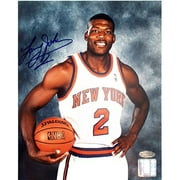 Larry Johnson Posed Knicks Hand-Signed 8 x 10 Photograph