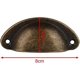 thumbnail image 5 of Juego de 10 Pomos de puerta Rojo Verde vintage metal para cajones bronce antiguo, 5 of 5
