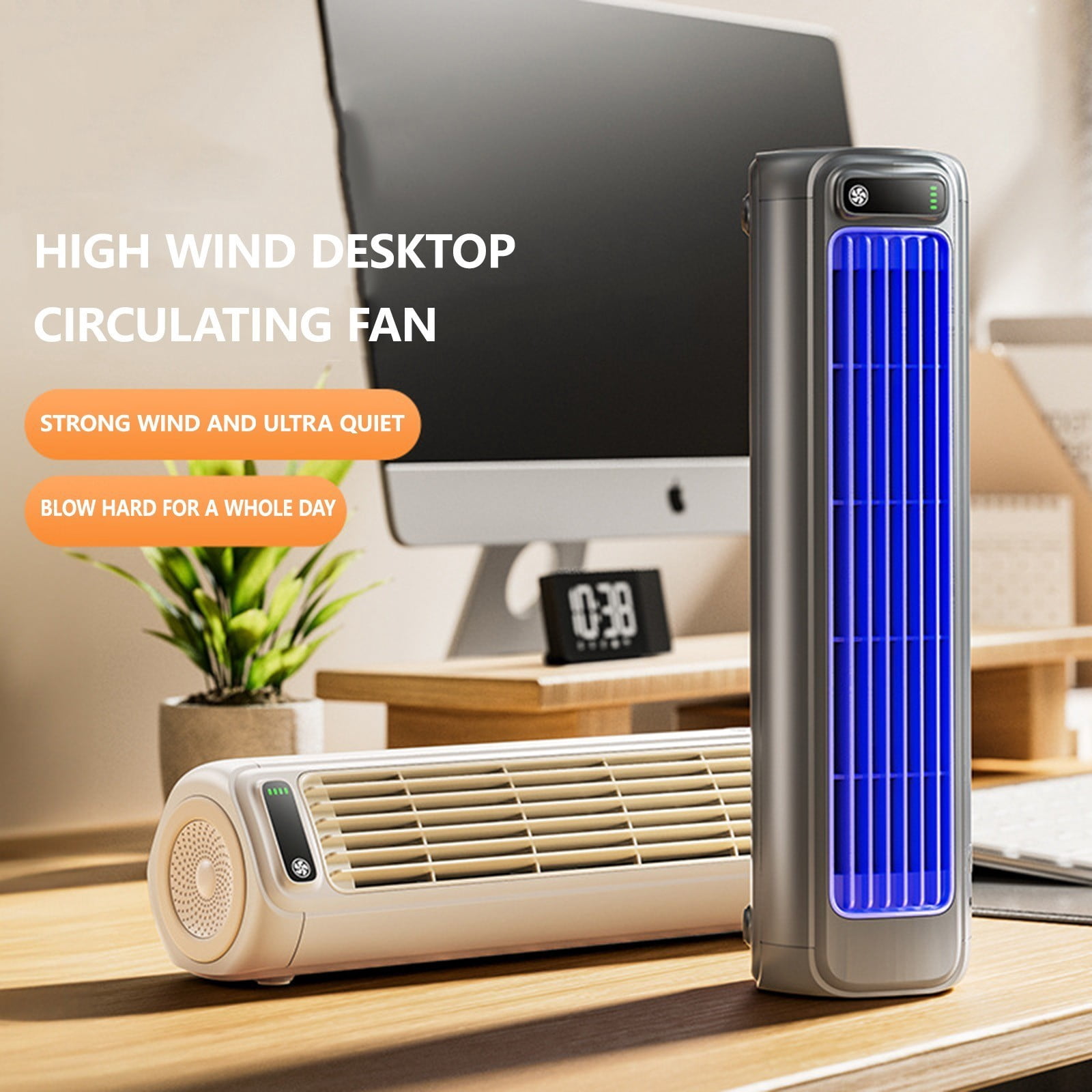 BUERCWS Portable Cooling Fan - Hydro Chill System Cools Air Instantly, Multi Directional Vents for Targeted Cooling in Small Spaces