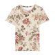 thumbnail image 4 of Tops Florales para las Mujeres Pullover de Impresión Casual Cuello Redondo, Blusa de Poliéster de Manga Corta para Uso Diario, Fiesta Y Verano, 4 of 4