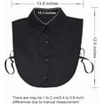 thumbnail image 6 of Fake Collar Detachable Dickey Collar Half Shirts Round Collar Blouse False Collar Top for Women Girls Outfits, 6 of 8