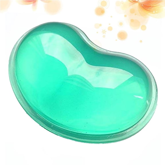 Soimiss 1Pack Green Mouse Pad Wrist Support Heart Shaped Ergonomic Who Need Wrist Support