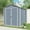 6*8 FT Gray, variant on Outdoor Storage Shed with Floor Resin shed with Two-Window, Waterproof ,Lockable Doors for Patio,Yard,Lawn,4*6 FT Black