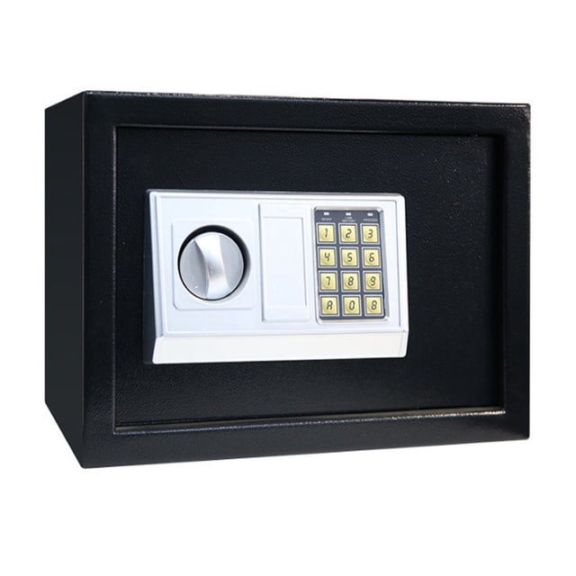 Digital Safe Box Mini Steel Safes Money Bank Small Household Password Key Safety Security Box Keep Cash Jewelry Document ,Easy Installation