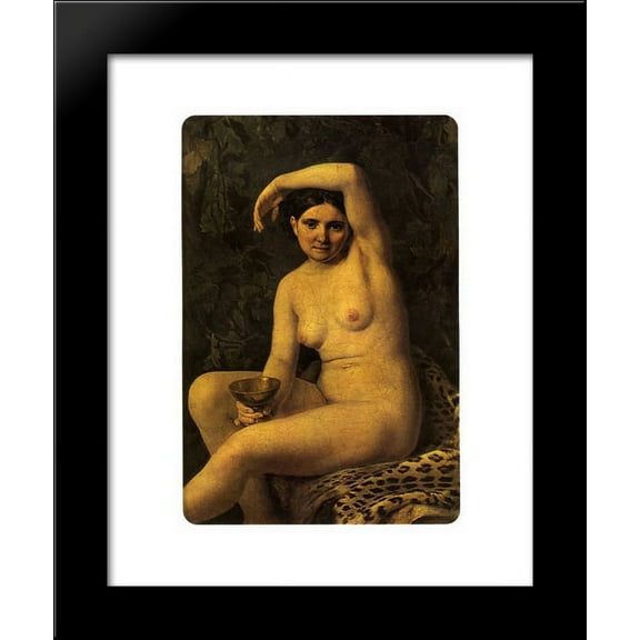 Bather with a Bowl 20x24 Framed Art Print by Alexey Venetsianov