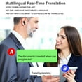 thumbnail image 3 of Auriculares Traductores de Idiomas, Compatible Con 144 Idiomas, Traducción de Idiomas en Tiempo Real, 3 Modos de Control, Dispositivo de Traducción para Negocios y Aprendizaje, 3 of 7