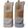 thumbnail image 2 of 6 Pack Yacht & Smith Scrunch Socks for women Cotton Slouch Sock, Woman Knee High Boot Sock (Striped Neutral), 2 of 7