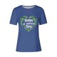 thumbnail image 3 of Mujeres Manga Corta de Verano Tops Impreso Sudadera Casual, Cuello Redondo Blusa Ligera para la Primavera Y el Verano, 3 of 7