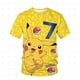 thumbnail image 1 of Ropa de verano para niños, juego de Pikachu, camiseta 3D, ropa de dibujos animados para niños, camiseta gráfica de Anime para niños, ropa para niños, talla 3-14T4XL heqiyong CONDUJO, 1 of 2