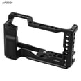 thumbnail image 1 of Andoer Video Camera Cage Rig Aluminum Alloy with Cold Shoe Mount Universal 1/4 3/8 Threaded Holes Shoulder Strap Hole Replacement for Canon M6 Mark II Camera, 1 of 1