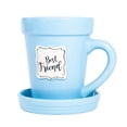 thumbnail image 4 of Blue Flower Pot Mug - &ldquo;Best Friend&rdquo; Without Scripture, 4 of 6