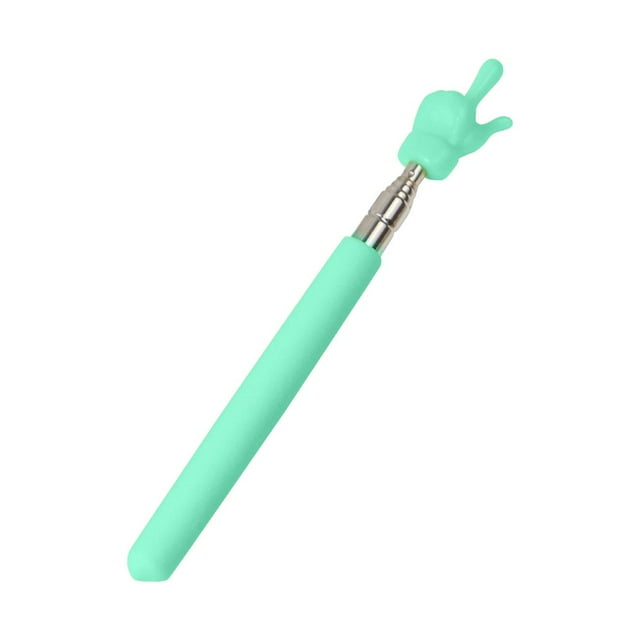 EIMELI Pointeur d'Enseignant Rétractable Couleur Antidérapant Poignée Conception de Doigt Tige Télescopique en Acier Inoxydable Guidant Multifonctionnel Long Teac