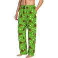thumbnail image 6 of Salouo dogs on a green background Print Pajama Pants for Men, Lounge Pants Elastic Waistband Casual Men's sleepwear Loungewear Sleep Pajama Pant-Medium, 6 of 6