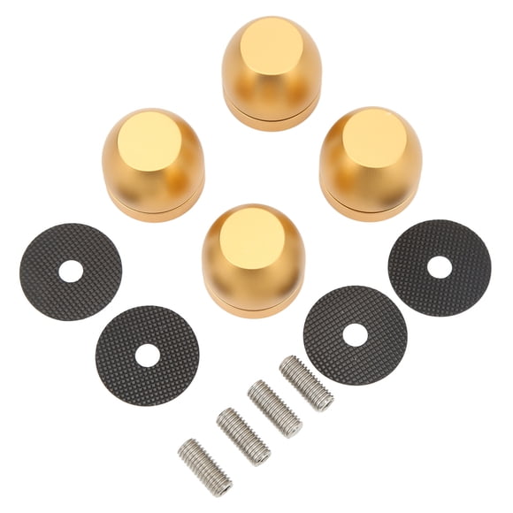 RiToEasysports Pieds de Support d'Isolation pour Haut-Parleur, Base d'Amplificateur en Alliage d'Aluminium, Tampons d'Absorption des Chocs Audio