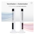 thumbnail image 2 of Ventilador Calentador de Torre, 2 en 1, con Temporizador y Control remoto Esquimal (Blanco, 111 cm), 2 of 6